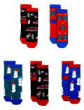 5pk Cotton Rich Christmas Socks