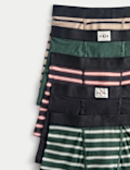 5pk Striped Cotton with Stretch Trunks (5-16 Yrs)