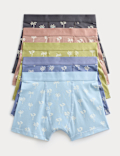 5 Pack Cotton Rich Patterned Trunks (5-16 Yrs)