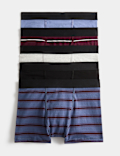 5 Pack Cotton Rich Striped Trunks (5-16 Yrs)