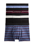 5 Pack Cotton Rich Striped Trunks (5-16 Yrs)