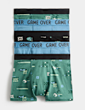 5 Pack Cotton Rich Gaming Trunks (5-16 Yrs)