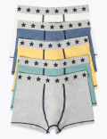 5 Pack Cotton with Stretch Marl Trunks