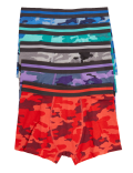 5pk Cotton with Stretch Camouflage Trunks (2-16 Yrs)
