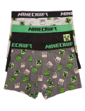 3pk Cotton with Stretch Minecraft™ Trunks (2-16 Yrs)