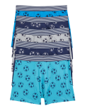 5pk Cotton Rich Football Trunks (5-16 Yrs)