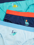 7pk Pure Cotton Dinosaur Briefs