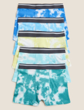 5pk Cotton Rich Tie Dye Trunks (2-16 Yrs)