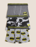 3pk Cotton Rich Batman™ Trunks (4 - 14 Yrs)
