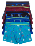 5pk Cotton Rich with Stretch Space Trunks (2-16 Yrs)