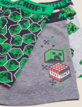 3pk Cotton Rich with Stretch Minecraft™ Trunks (4-16 Yrs)