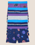 5pk Cotton with Stretch Space Trunks