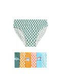 7pk Pure Cotton Surf Check Briefs (2-8 Yrs)