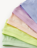 5pk Cotton Rich Crop Tops (6-16 Yrs)