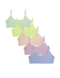 5pk Cotton Rich Crop Tops (6-16 Yrs)