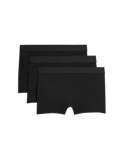 3pk Cotton with Stretch Boxer Shorts (6-16 Yrs)