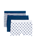 3pk Cotton with Stretch Boxer Shorts (6-16 Yrs)