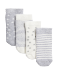 4pk Cotton Rich Terry Baby Socks