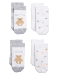 4pk Terry Born in 2023 Baby Socks (7lbs - 1 Yr)