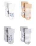 4pk Cotton Rich Peter Rabbit™ Socks (0-2 Yrs)