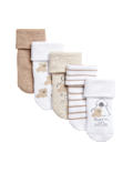 5pk Cotton Rich Terry Born in 2025 Baby Socks (0 - 3 Yrs)