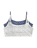 2 Pack Cotton Rich Floral Crop Tops (7-16 Yrs)
