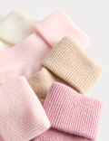 5 Pack Cotton Rich Ribbed Baby Socks (0-2 Yrs)