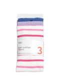 3pk Cotton Rich Assorted Tights (2-14 Yrs)