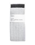 2pk Cotton Rich Cable Tights (2-14 Yrs)