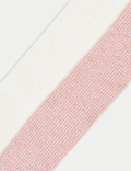2pk Cotton Rich Ribbed Glitter Tights (2-14 Yrs)