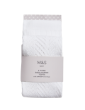 3 Pack of Pelerine, Ribbed & Plain White Tights (0-2 Yrs)
