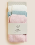 Baby 3pk Cotton Rich Ribbed Tights