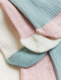 Baby 3pk Cotton Rich Ribbed Tights