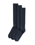 3pk of Cable Knee High Socks