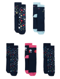 5pk Cotton Rich Space Socks