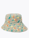 Kids' 2 Pack Pure Cotton Dinosaur Sun Hats