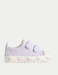 Kids&rsquo; Freshfeet&trade; Glitter Riptape Trainers