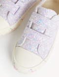 Kids&rsquo; Freshfeet&trade; Glitter Riptape Trainers