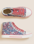 Kids' Floral Glitter High Tops (13 Small - 6 Large)