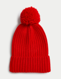 Kids' Knitted Pom Hat (1-13 Yrs)