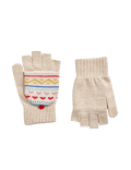Kids' Fair Isle Flip Top Gloves (3-13 Yrs)