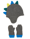 Kids' Dinosaur Hat and Mitten Set (1-6 Yrs)