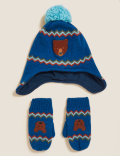 Kids' Animal Hat and Mitten Set (1-6 Yrs)