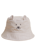 Kids' Pure Cotton Bear Sun Hat (0-1 Yr)