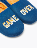 Kids’ Game Over Fleece Slippers