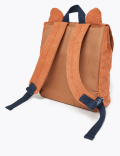 Kids’ Cord Fox Print Backpack