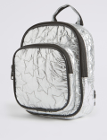 Metallic Star Pattern Mini School Backpack