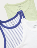 3 Pack Cotton Rich Vests (6-16 Yrs)