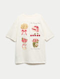 Pure Cotton Food Graphic T-Shirt (6-16 Yrs)