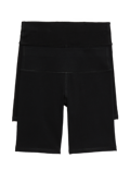2 Pack Cotton Rich Cycling Shorts (6-16 Yrs)